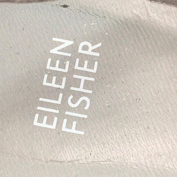 EILEEN FISHER Women’s 8 Sandals Devi Gray Platform Wedge Espadrille Jute Strappy - Picture 4 of 11